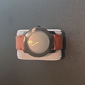 Movado - Men's Bold® Strap Watch with Black Dial